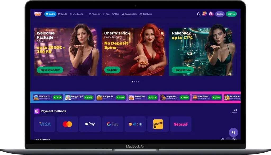 Candyspinz casino zonder cruks